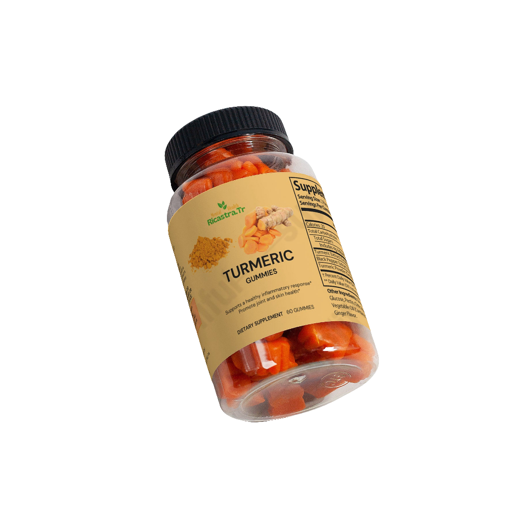 Turmeric Gummies with Black Pepper Extract - Joint, Skin, and Wellness Support